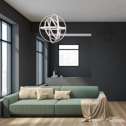 LED Lustr na lanku COPERNICUS LED/260W/230V bílá