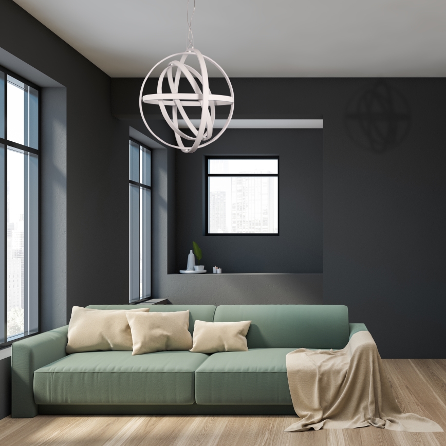 LED Lustr na lanku COPERNICUS LED/260W/230V bílá