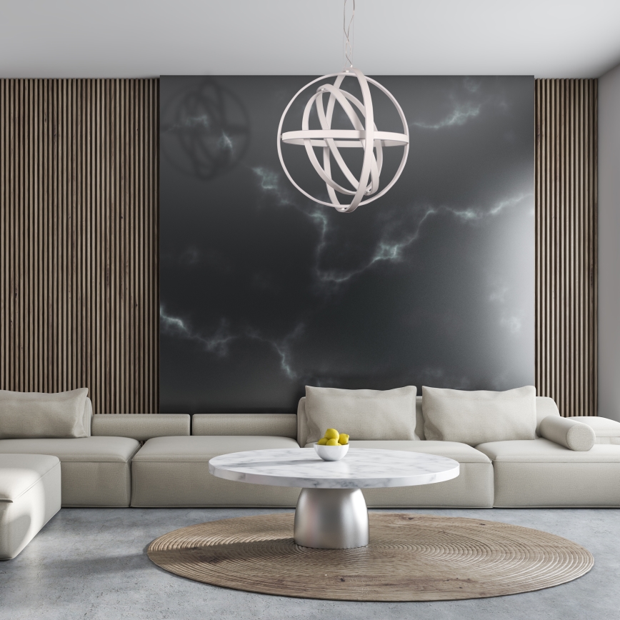 LED Lustr na lanku COPERNICUS LED/260W/230V bílá