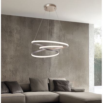 LED Lustr na lanku CORT LED/40W/230V stříbrná