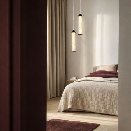 LED Lustr na lanku CORTE LED/10W/230V černá