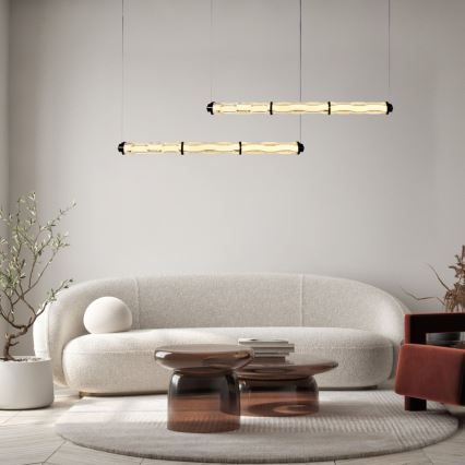 LED Lustr na lanku CORTE LED/25W/230V černá