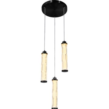 LED Lustr na lanku CORTE LED/25W/230V černá