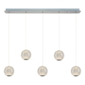 LED Lustr na lanku CREMONA 5xLED/5W/230V 3000K matný chrom