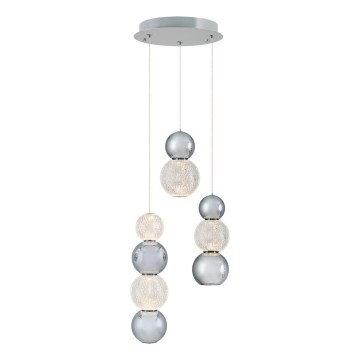 LED Lustr na lanku CREMONA LED/17W/230V 3000K matný chrom
