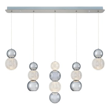 LED Lustr na lanku CREMONA LED/27W/230V 3000K matný chrom