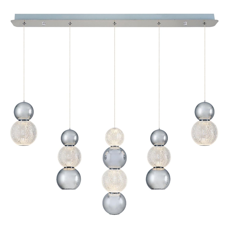 LED Lustr na lanku CREMONA LED/27W/230V 3000K matný chrom