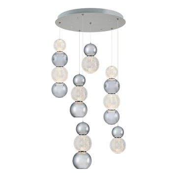 LED Lustr na lanku CREMONA LED/34W/230V 3000K matný chrom