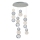 LED Lustr na lanku CREMONA LED/34W/230V 3000K matný chrom