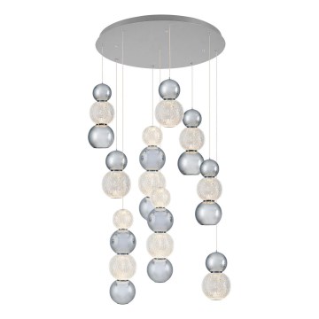 LED Lustr na lanku CREMONA LED/51W/230V 3000K matný chrom