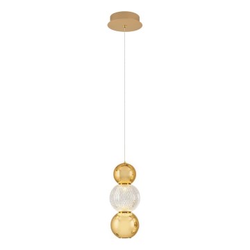 LED Lustr na lanku CREMONA LED/5W/230V 3000K zlatá