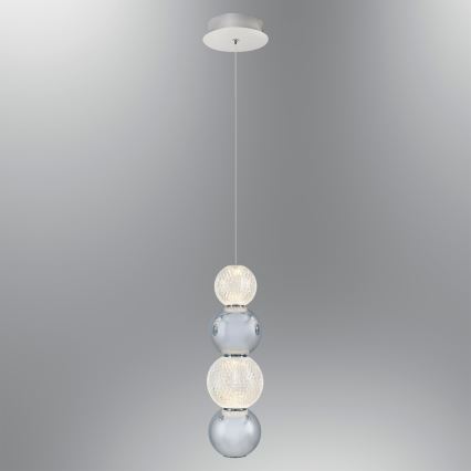 LED Lustr na lanku CREMONA LED/7W/230V 3000K matný chrom