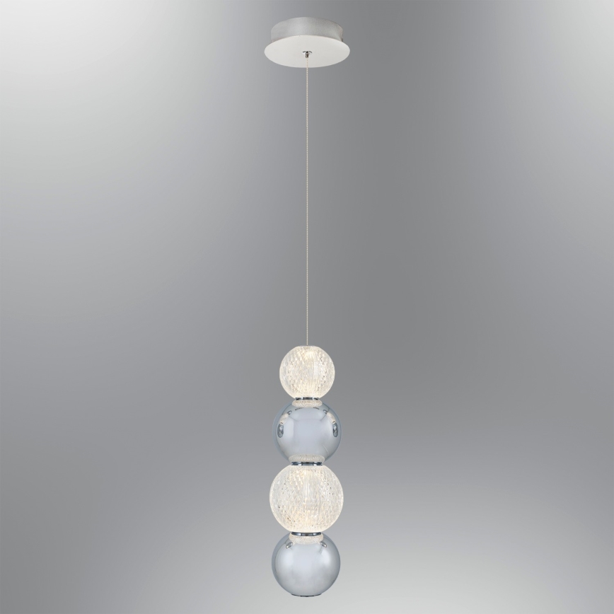 LED Lustr na lanku CREMONA LED/7W/230V 3000K matný chrom