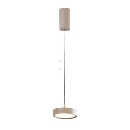 LED Lustr na lanku DENVER LED/21W/230V béžová