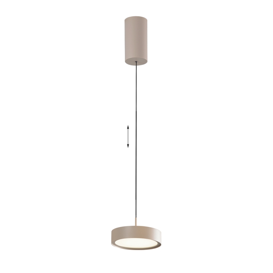 LED Lustr na lanku DENVER LED/21W/230V béžová