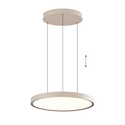 LED Lustr na lanku DENVER LED/76W/230V béžová