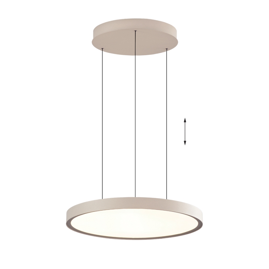 LED Lustr na lanku DENVER LED/76W/230V béžová