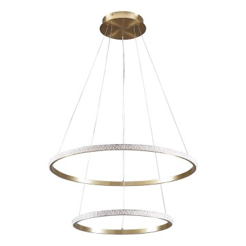 LED Lustr na lanku DIANA LED/44W/230V 4000K pr. 59 cm zlatá