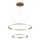 LED Lustr na lanku DIANA LED/44W/230V 4000K pr. 59 cm zlatá