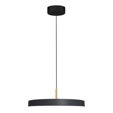 LED Lustr na lanku DISC LED/38W/230V pr. 45 cm černá
