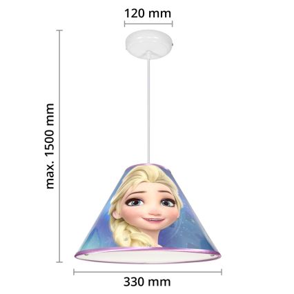 LED Lustr na lanku DISNEY FROZEN 1xE27/15W/230V