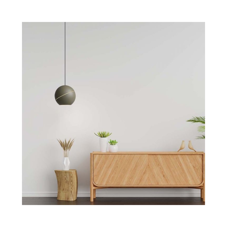 LED Lustr na lanku dotykový LED/8,5W/230V 3000K šedá
