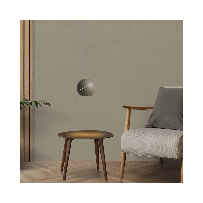 LED Lustr na lanku dotykový LED/8,5W/230V 3000K šedá