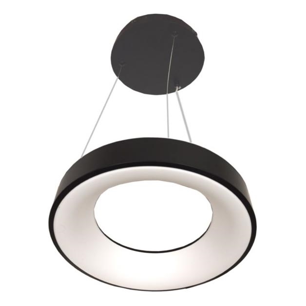 LED Lustr na lanku DRAX LED/32W/230V 4000K pr. 38 cm černá