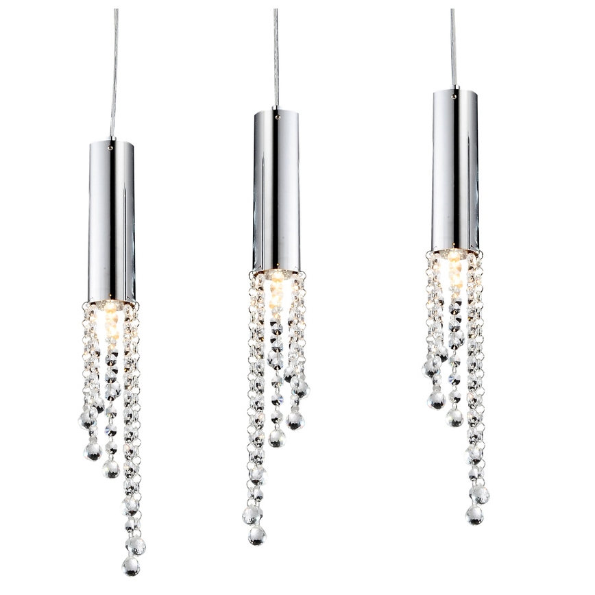 LED Lustr na lanku DUERO 3xLED/3W/230V