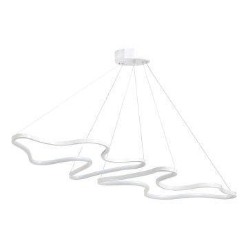 LED Lustr na lanku DUPLE ARTISAN LED/80W/230V 6500K bílá