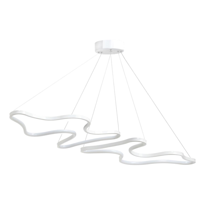 LED Lustr na lanku DUPLE ARTISAN LED/80W/230V 6500K bílá