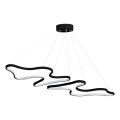 LED Lustr na lanku DUPLE ARTISAN LED/80W/230V 6500K černá