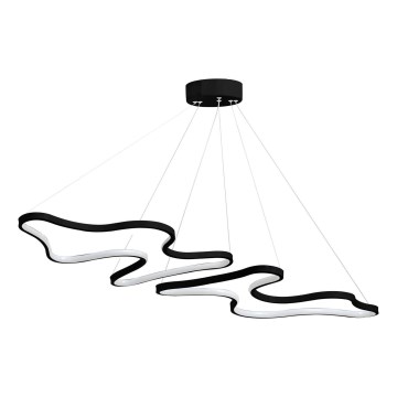 LED Lustr na lanku DUPLE ARTISAN LED/80W/230V 6500K černá