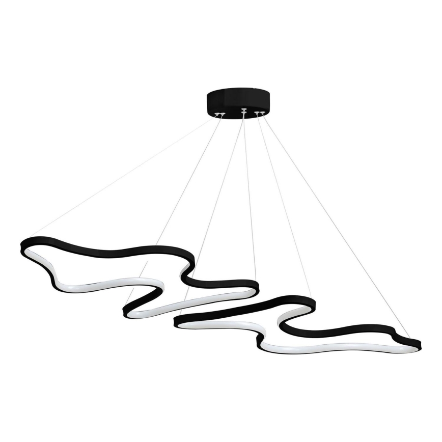 LED Lustr na lanku DUPLE ARTISAN LED/80W/230V 6500K černá