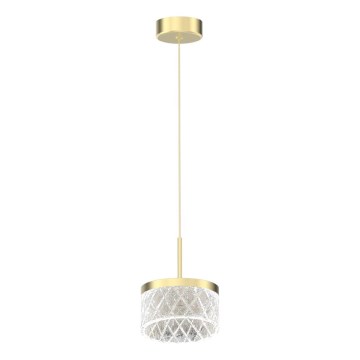 LED Lustr na lanku ELEGANCE LED/9W/230V pr. 15 cm zlatá