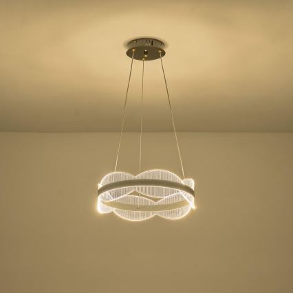 LED Lustr na lanku FIRENZE LED/48W/230V 3000K pr. 40 cm