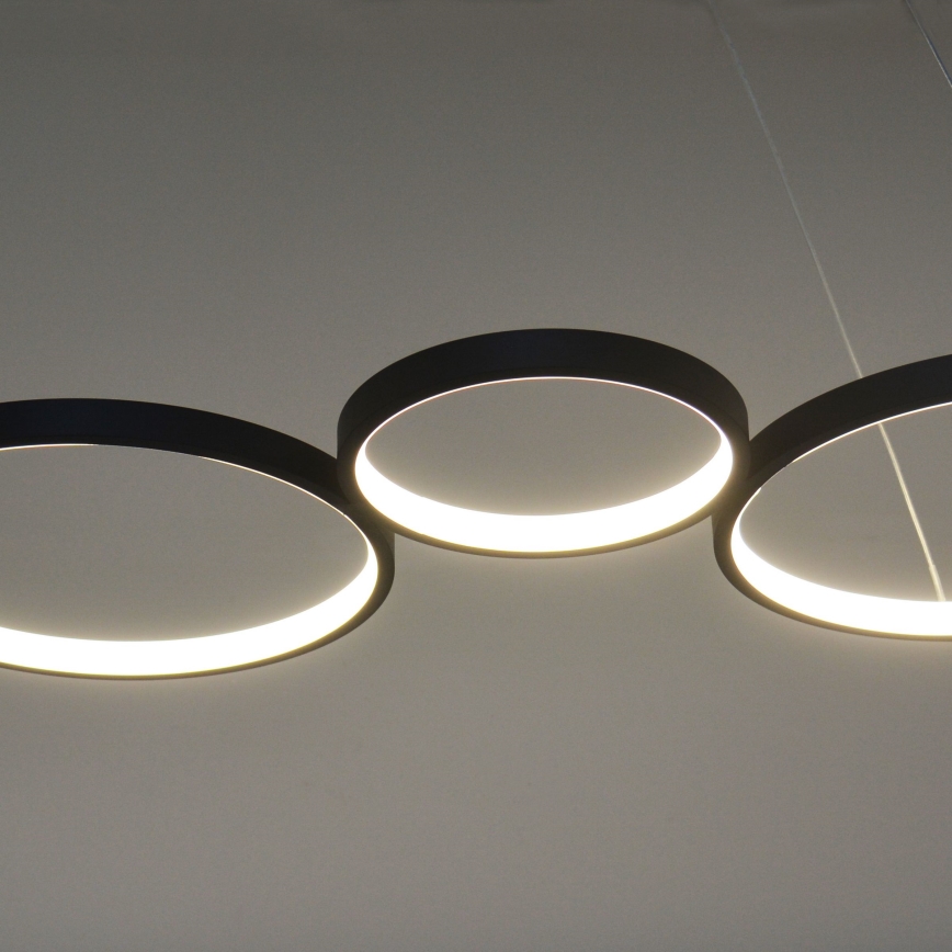 LED Lustr na lanku FLAMENCO LED/42W/230V 4000K černá