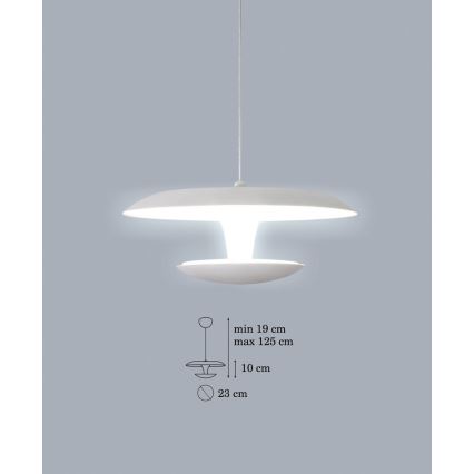 LED Lustr na lanku FLY LED 1xLED/15W/230V