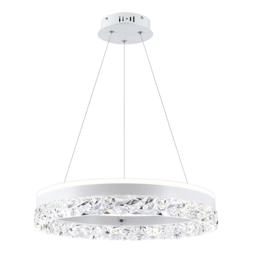 LED Lustr na lanku FROZI LED/32W/230V pr. 50 cm bílá