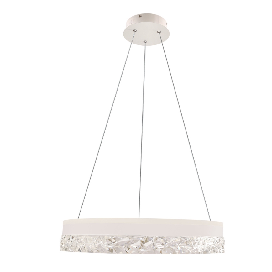 LED Lustr na lanku FROZI LED/32W/230V pr. 50 cm bílá