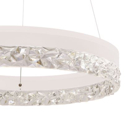 LED Lustr na lanku FROZI LED/32W/230V pr. 50 cm bílá