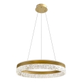 LED Lustr na lanku FROZI LED/32W/230V pr. 50 cm zlatá