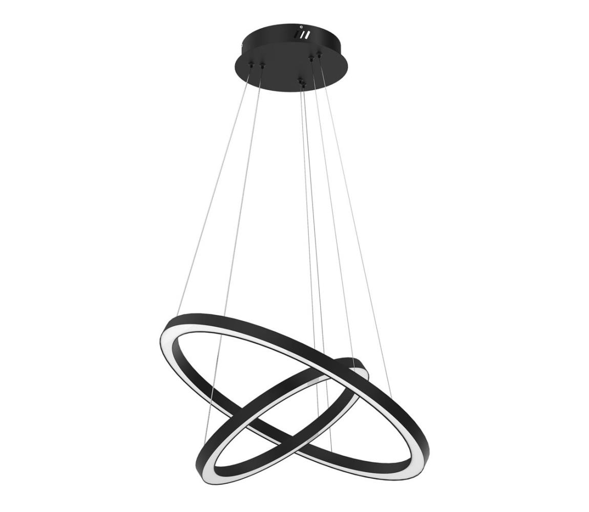 Milagro LED Lustr na lanku GALAXIA LED/46W/230V černá MI2032