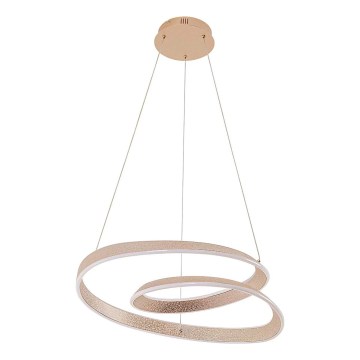 LED Lustr na lanku GLOW LED/75W/230V 4000K pr. 60 cm zlatá