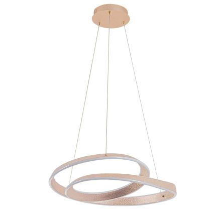 LED Lustr na lanku GLOW LED/75W/230V 4000K pr. 60 cm zlatá