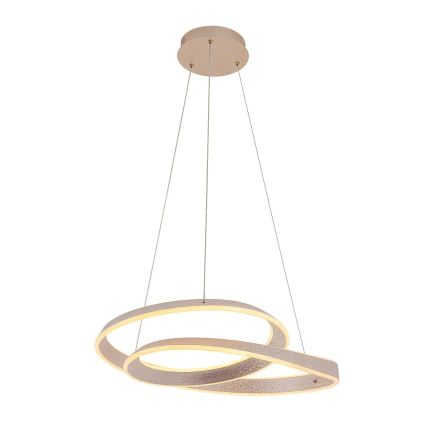 LED Lustr na lanku GLOW LED/75W/230V 4000K pr. 60 cm zlatá