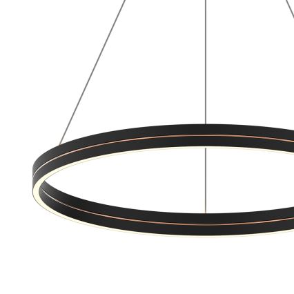 LED Lustr na lanku GRAVITY LED/36W/230V černá