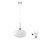 LED Lustr na lanku HARMA 1xE27/60W/230V pr. 30 cm matný chrom/bílá