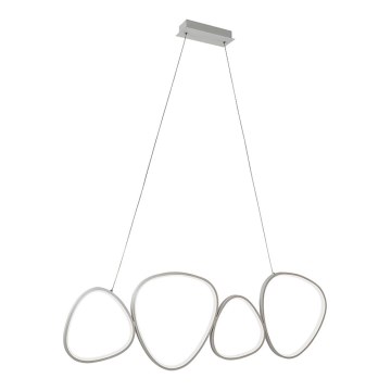 LED Lustr na lanku HELIX LED/50W/230V stříbrná