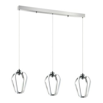 LED Lustr na lanku HIKONE 3xLED/14W/230V